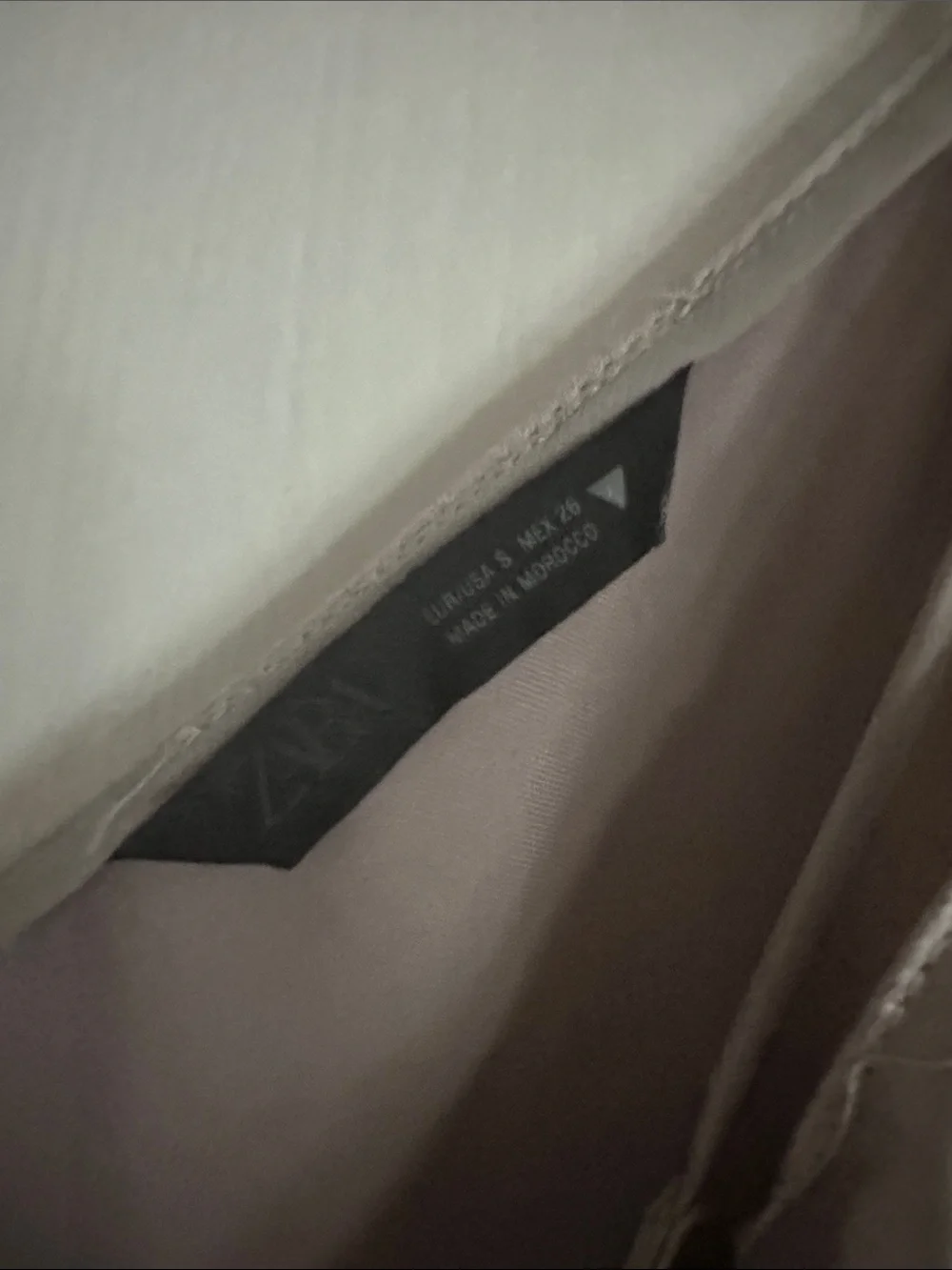Zara Asymmetrical Slip Dress in Taupe Gray with Lace Trim - Picture 3 of 4